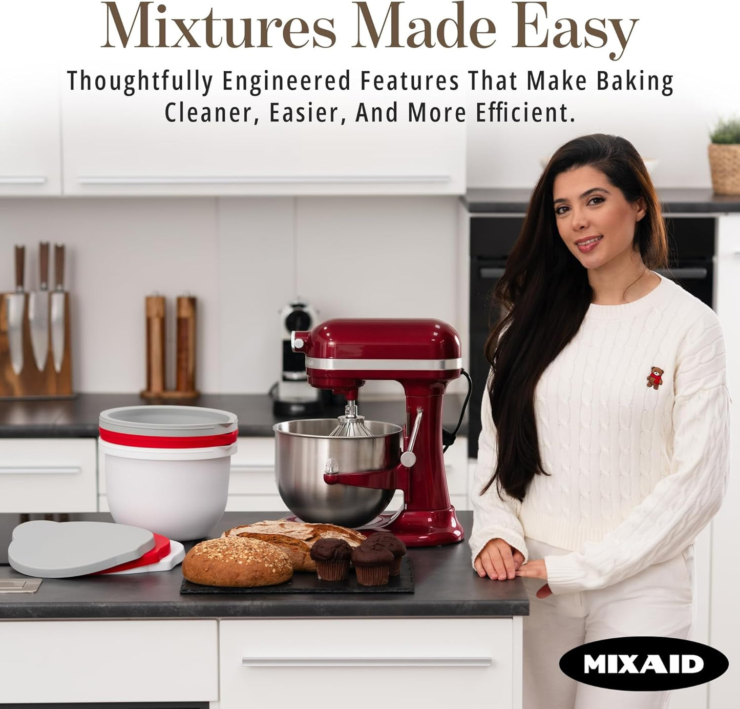 MIXAID™ Premium Silicone Liners 7 Qt