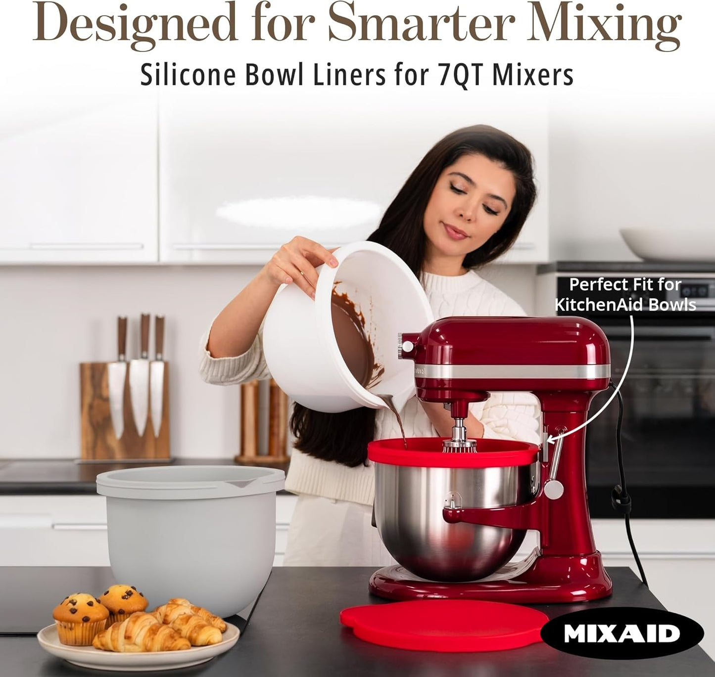 MIXAID™ Premium Silicone Liners 7 Qt