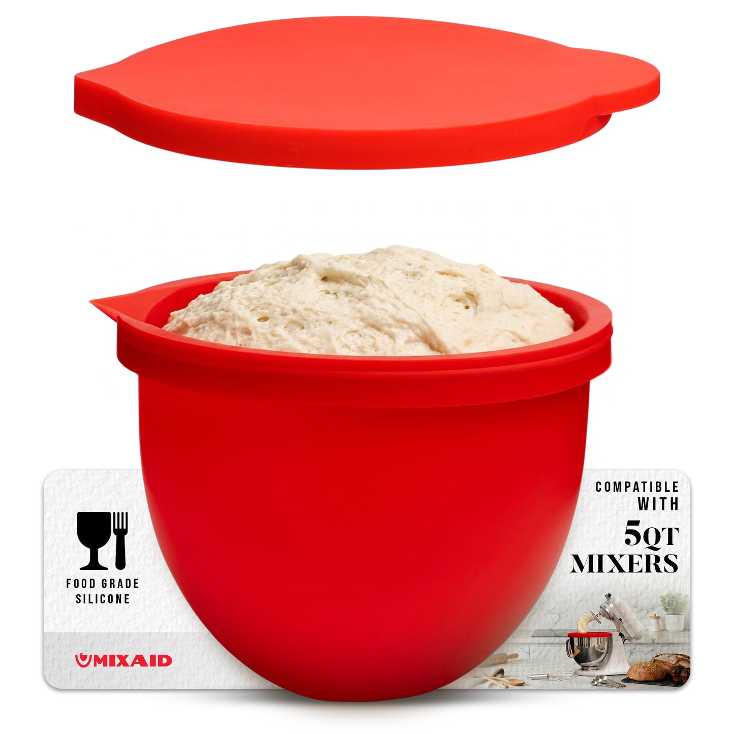 MIXAID™ Premium Silicone Liners 5 Qt