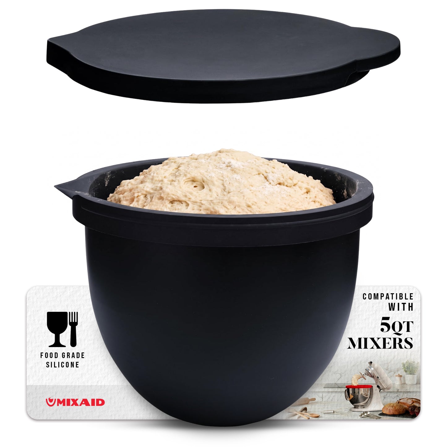 MIXAID™ Premium Silicone Liners 5 Qt