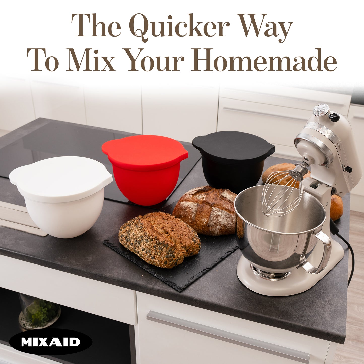 MIXAID™ Premium Silicone Liners 5 Qt